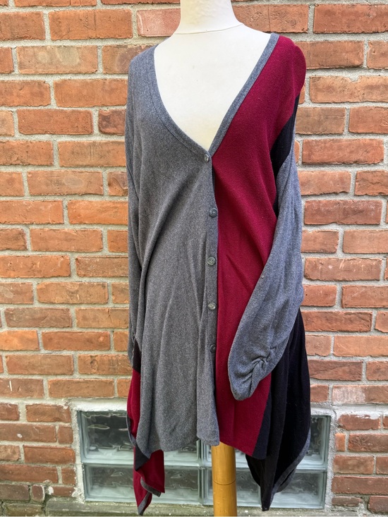 Alfani Tops - Alfani Colorblock Button-Front Tunic sweater